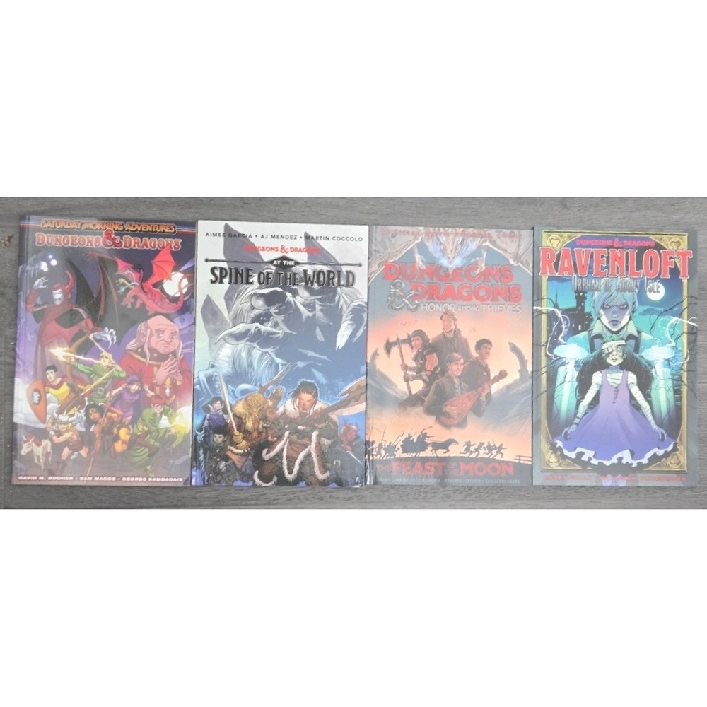 Dungeons & Dragons Graphic Novel TPB Lot (4) Saturday Morning, Ravenloft, Honor